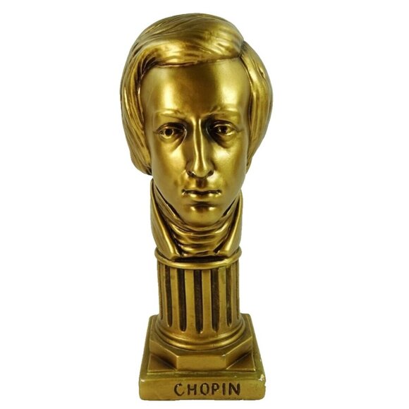 Vintage Frederic Chopin Bust Large Composer Pianist Music Room Decor - Picture 1 of 12